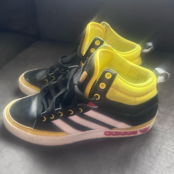 adidas Black and Yellow Athletic Shoes - Picture 6 of 6